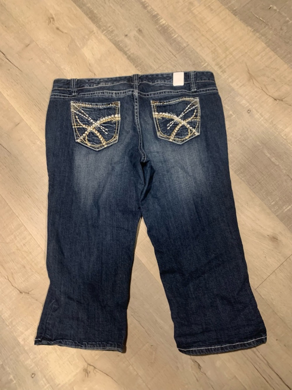 Maurices Dark Blue Cropped Jeans - Picture 2 of 3